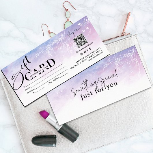 Carte cadeau Dreamy Purple Floral