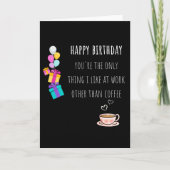 Carte Cadeau drôle d'anniversaire pour un collègue de tr (Devant)