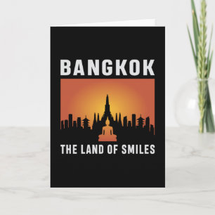 Carte Cadeau drôle de Bangkok Thaïlande Ville Paysage ur