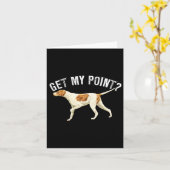 Carte Cadeau drôle de chien Pointer pour amateur de chie (Fleur jaune)