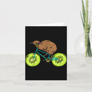 Carte Cadeau drôle de cyclisme de motard Kiwi Nouvelle-Z