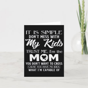 Carte Cadeau drôle de fête des mères pour les mamans fem