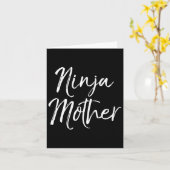 Carte Cadeau drôle de fête des mères pour les mamans Kar (Fleur jaune)