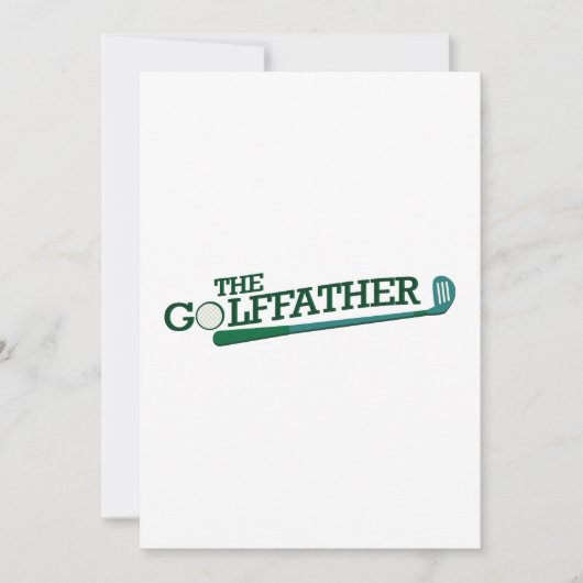 Carte Cadeau drôle de fête des pères pour papa golfeur (Devant)