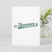 Carte Cadeau drôle de fête des pères pour papa golfeur (Debout devant)