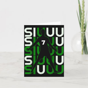 Carte Cadeau drôle de foot Siuuuu pour les fans de footb