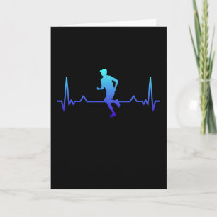 Carte Cadeau drôle de jogging pour rythme cardiaque