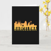 Carte Cadeau drôle de la ville de Barcelone en Espagne (Fleur jaune)