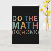 Carte Cadeau drôle de mème de maths pour enseignant, hom (Fleur jaune)
