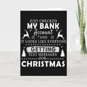 Carte Cadeau drôle de Noël, je viens de vérifier mon com