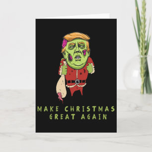 Carte Cadeau drôle de Noël Trump Faire X-mas Super Encor