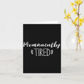 Carte Cadeau drôle de nouvelle mère et père, fatigué en (Fleur jaune)