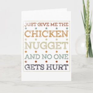 Carte Cadeau drôle de nugget de poulet Trot de dinde Act