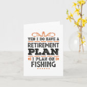 Carte Cadeau drôle de pêche pour plan de retraite (Fleur jaune)