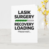 Carte Cadeau drôle de récupération de chirurgie Lasik (Fleur jaune)