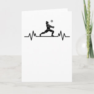 Carte Cadeau drôle de sport de plage battement de coeur