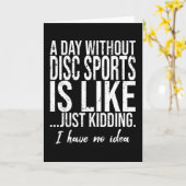 Carte Cadeau drôle de sports de disque (Fleur jaune)
