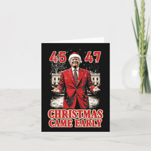 Carte Cadeau drôle de Trump est arrivé tôt cette année 2