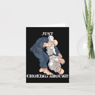 Carte Cadeau drôle d'étouffement en Jiu-Jitsu brésilien