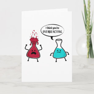 Carte Cadeau drôle pour professeur de chimie