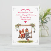 Carte cadeau du 55e anniversaire (Debout devant)