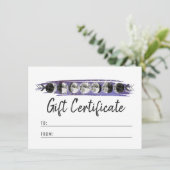 Carte cadeau du cycle lunaire à l'aquarelle pour l (Debout devant)