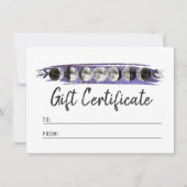 Carte cadeau du cycle lunaire à l'aquarelle pour l (Devant)