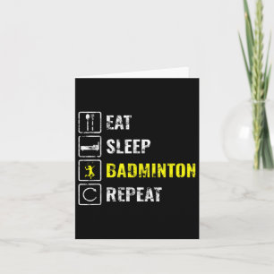 Carte Cadeau du joueur de badminton