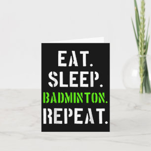Carte Cadeau du joueur de badminton