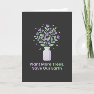 Carte Cadeau Éco-Amical Planter Plus d'Arbres Sauver Not