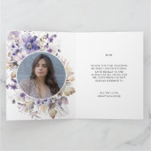 Carte Cadeau élégant de fleurs violettes pour la fête de (Intérieur)