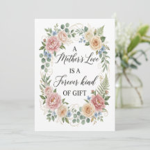 Cadeau Élégant Floral d'Amour Éternel pour Maman