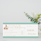 Carte cadeau Emerald Green Easter Check (Debout devant)