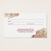 Carte Cadeau En Encre Liquide D'Art Moderne Purple (Dos)