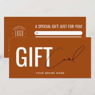 carte cadeau en terre cuite professionnelle avec l