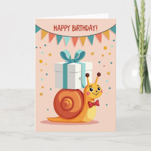 Carte Cadeau Escargot Joyeux