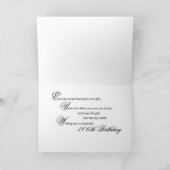 Carte Cadeau et lys 106 ans Anniversaire (Intérieur)