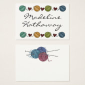 Carte cadeau / étiquette - Tricot - par SRF (Devant & derrière)