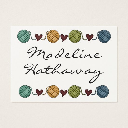 Carte cadeau / étiquette - Tricot - par SRF (Devant)