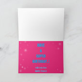 Carte cadeau fantastique anniversaire Superhero (Intérieur)