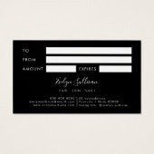 Carte cadeau Faux iridescence argent parties scint (Dos)