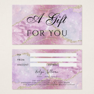 Carte cadeau Faux Pearlescent