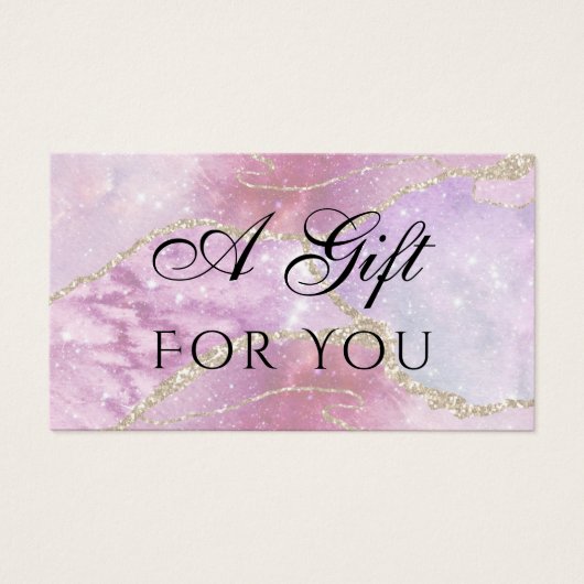 Carte cadeau Faux Pearlescent (Devant)