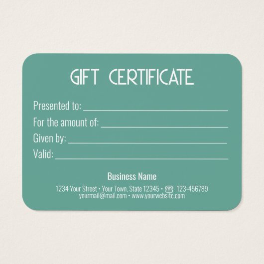 Carte cadeau Festive Modern Gold Bow (Dos)