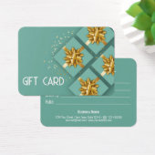 Carte cadeau Festive Modern Gold Bow (Bureau)