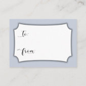 Carte cadeau Fête des mariées à écran bleu clair (Dos)