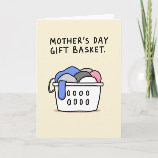 Carte Cadeau Fête des Mères Lessive (Devant)