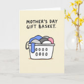 Carte Cadeau Fête des Mères Lessive (Fleur jaune)