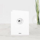 Carte Cadeau fête des pères chien Husky rouge papa (Dos)