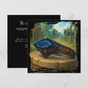Carte Cadeau fiançailles gothique